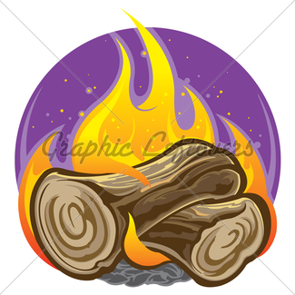 325x325 Campfire Cartoon Gl Stock Images