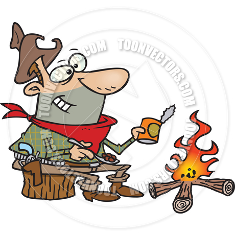 460x460 Cartoon Cowboy Baked Beans By Ron Leishman Toon Vectors Eps