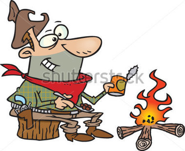 379x309 Campfire Cooking Clipart