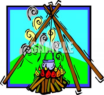 350x322 Pot Cooking Over An Open Fire