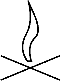 250x335 Bonfire, Campfire, Fire, Flame, Line Drawing, Symbol