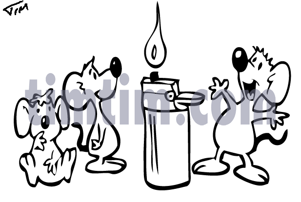 617x415 Free Drawing Of 3 Fire Mice Bw From The Category Pets