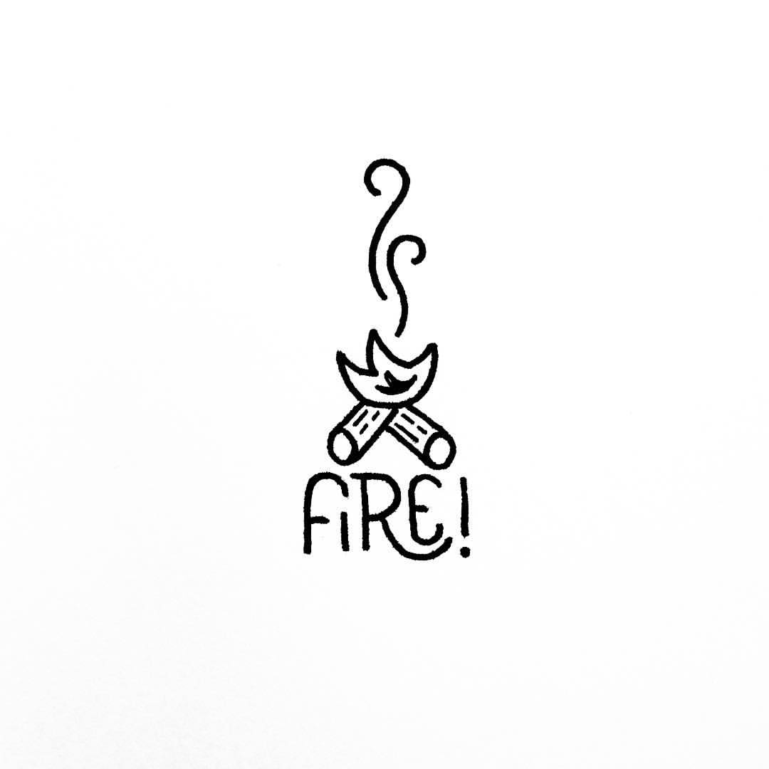 1080x1080 Today's Little Doodle Is Of Campfire, Because Who Doesn'T Love
