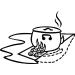 150x150 Camp Fire Line Art Vector Drawing Public Domain Vectors