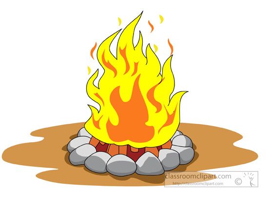 550x403 Campfire Girl Scout Clipart