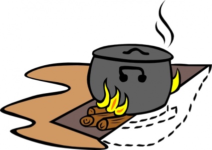 425x301 Campfires And Cooking Cranes Clip Art Vector, Free Vectors
