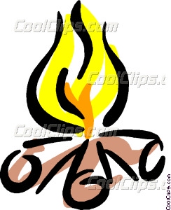 244x300 Symbol Of A Campfire Vector Clip Art