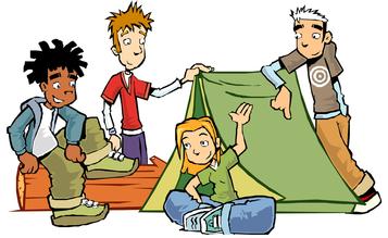 357x219 Camping Clip Art Image