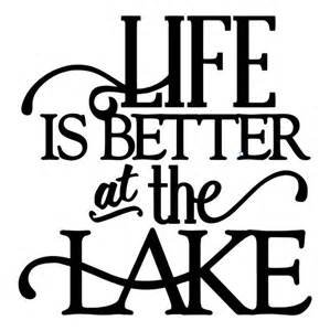 299x300 Life Is Better At The Lake Fishing Camping Vinyl Decal