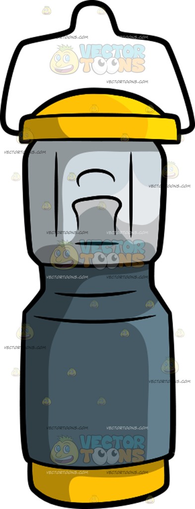 393x1024 Camping Lantern Cartoon Clipart