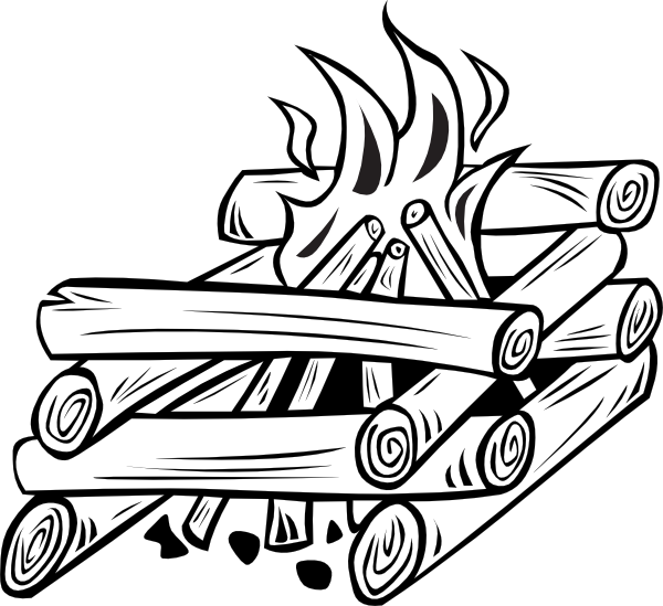 600x549 Camp Fire Clipart Wood Burning