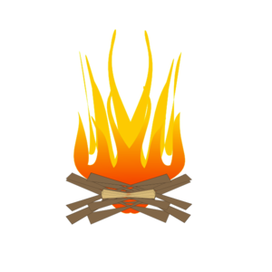 300x300 Camping Fire Clip Art