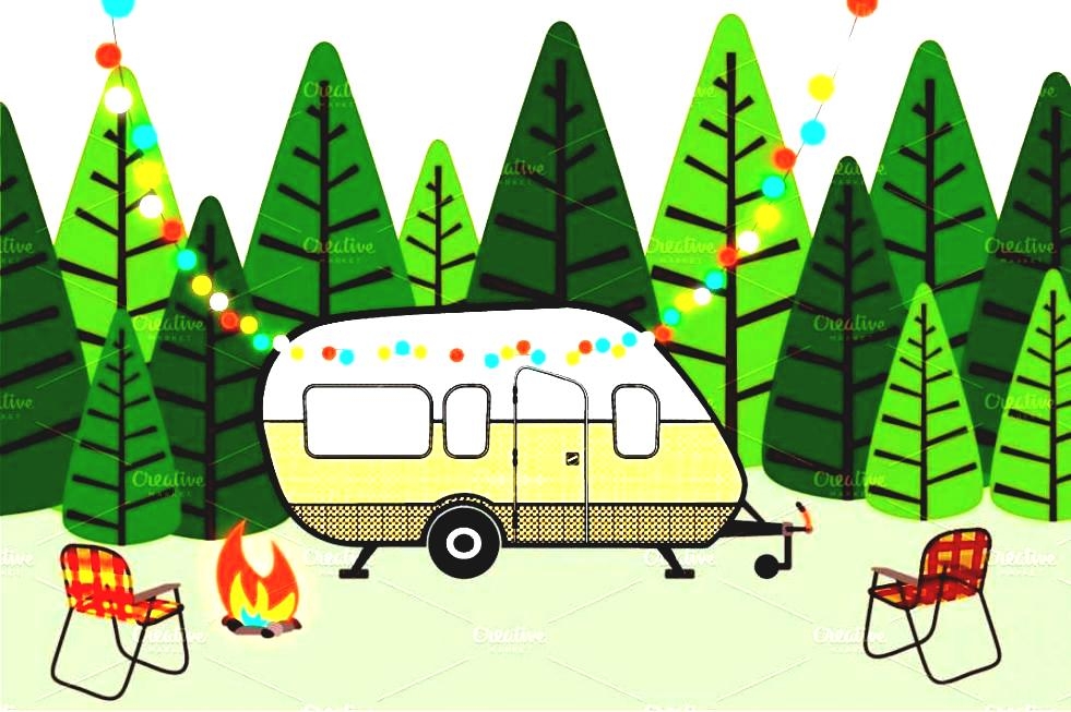 981x653 Rv Camping Clipart
