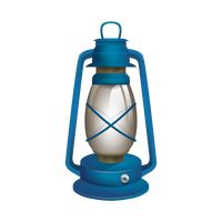 200x200 Camping Lantern Vector Image