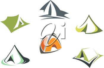 350x229 Santa In A Tent Camping Clipart Collection