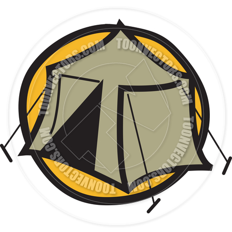 460x460 Cartoon Camping Tent Vector Illustration By Clip Art Guy Toon