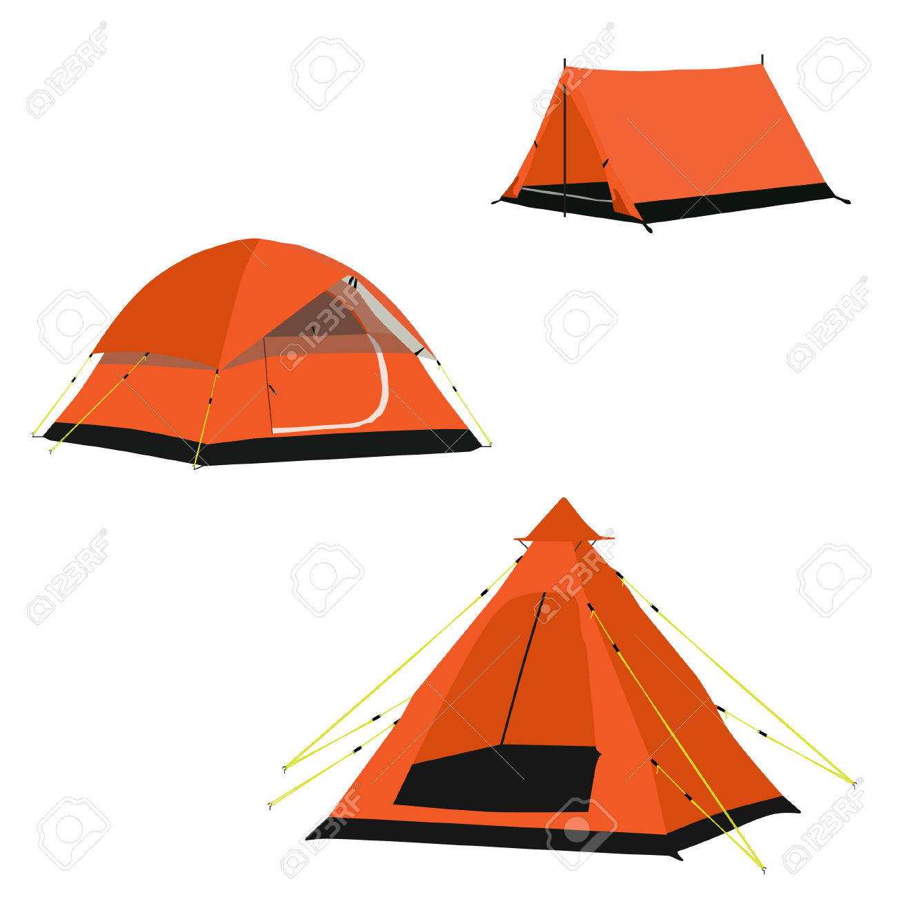 1300x1300 Tent Clipart Orange