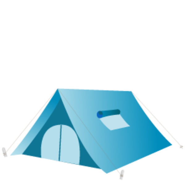 600x600 Tent Clipart Teal