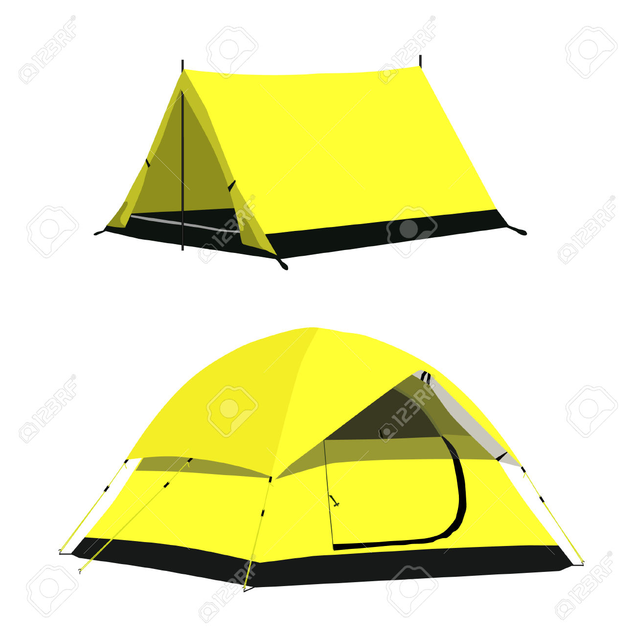 1300x1300 Tent Clipart Yellow