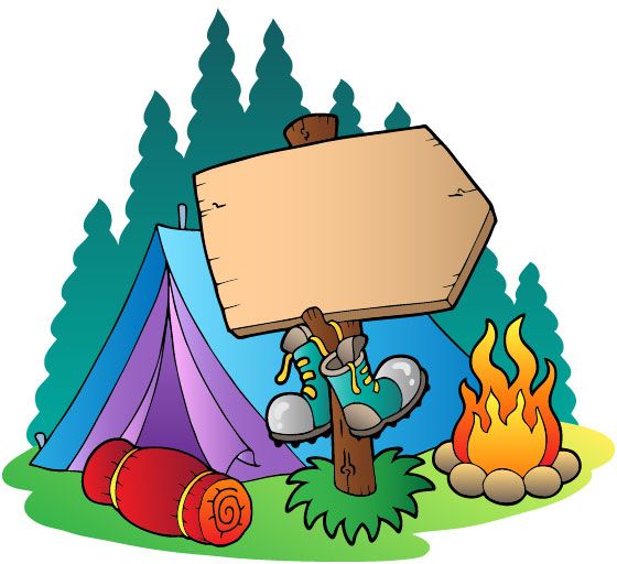 560x512 Changing To Night Clipart Campsite