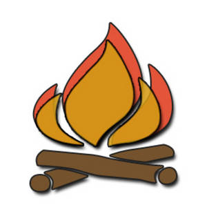 300x300 Clipart Image Of A Campfire Icon
