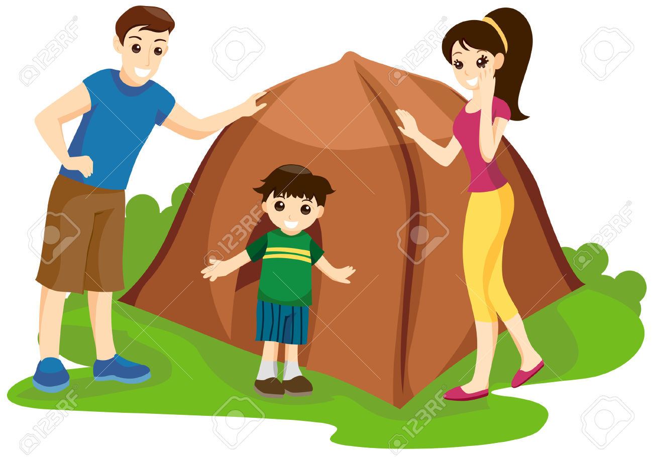 1300x910 Family Camping Clipart 101 Clip Art