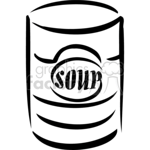 300x300 Royalty Free Soup Can Outline 383160 Vector Clip Art Image