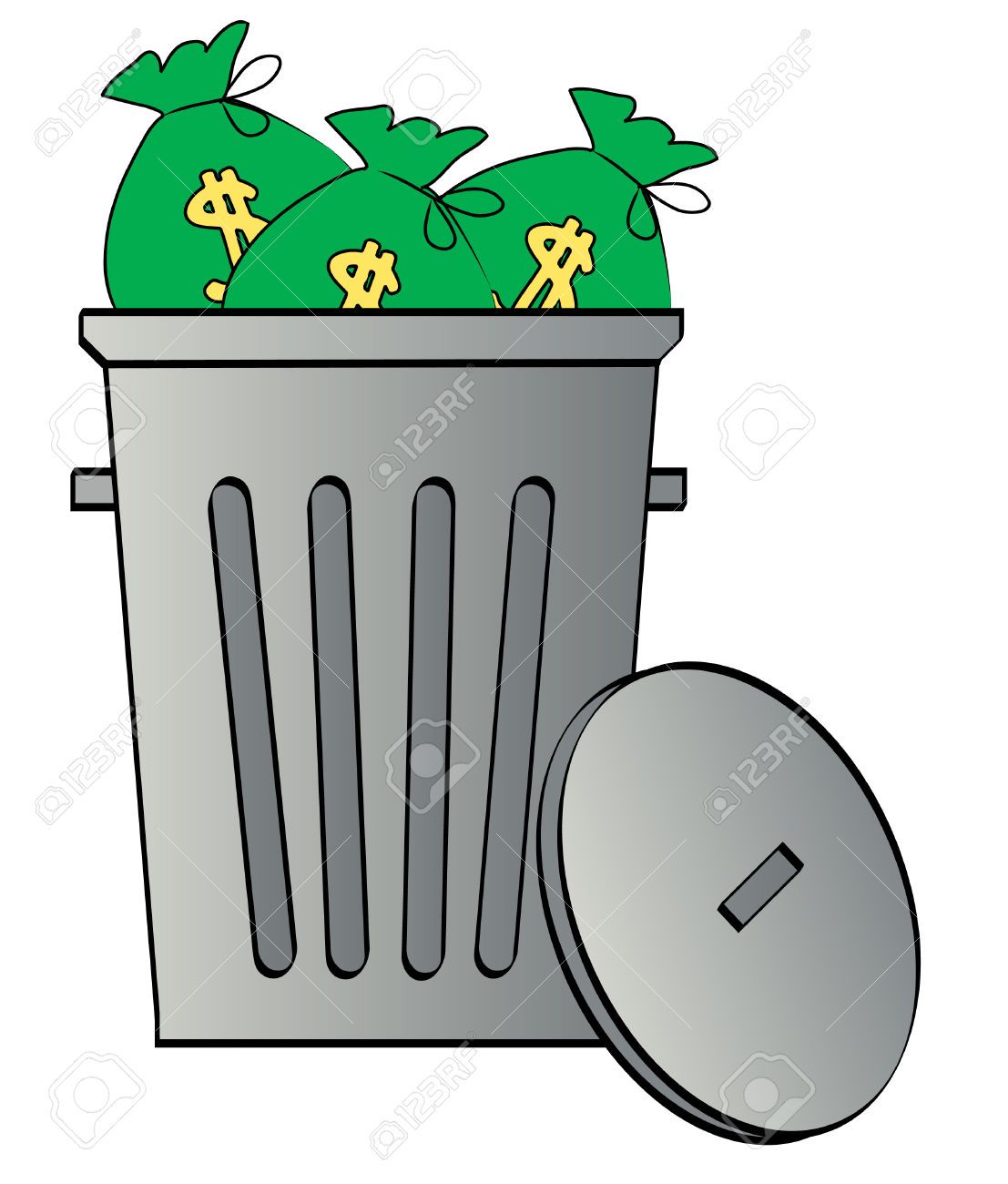 1107x1300 Money In Trash Clipart