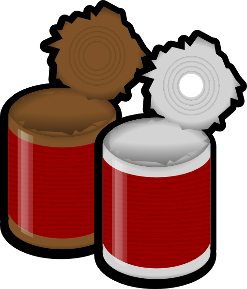 510x596 Two Open Cans Clip Art