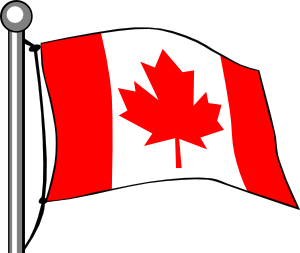 300x253 Canada Flag Flying Clip Art
