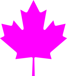 264x298 Canada Pink Leaf Clip Art
