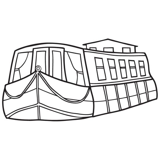550x550 Boat Clipart Canal Boat