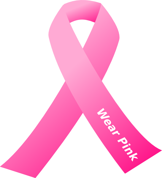 546x599 Breast Cancer Awareness Pink Ribbon Clip Art