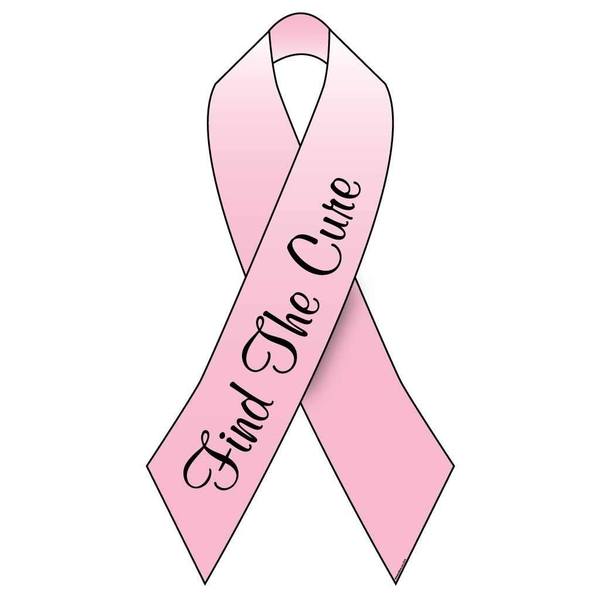 600x600 Breast Cancer Awareness Pink Ribbon Yard Sign With Stakes One