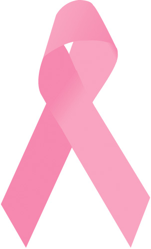 303x500 Pink Ribbon Breast Cancer Awareness Address Labels