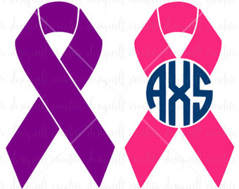 340x270 Cancer Ribbon Svg Etsy