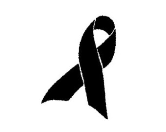 340x270 Black Awareness Ribbon Clipart