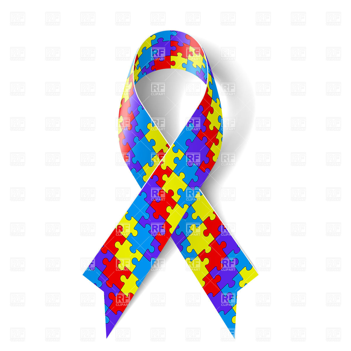 1200x1200 Spectacular Autism Ribbon Clip Art Awareness Black And White
