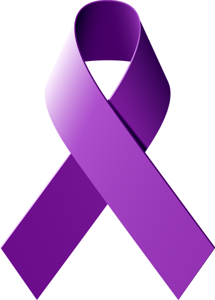 430x600 Purple Cancer Ribbon Clipart