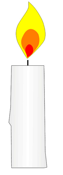221x608 Candle Clipart