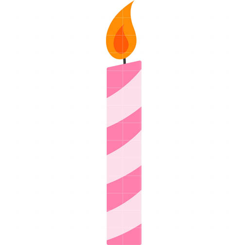 504x504 Birthday Candle Clipart