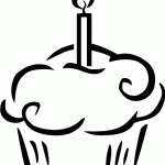 150x150 Candle Black And White Clipart Candle Black And White Birthday