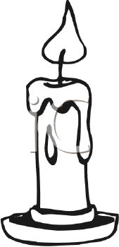 169x350 Candle Flame Clipart Black And White Clipart Panda