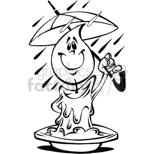 300x300 Royalty Free Cartoon Candle Character Black White 387829 Vector