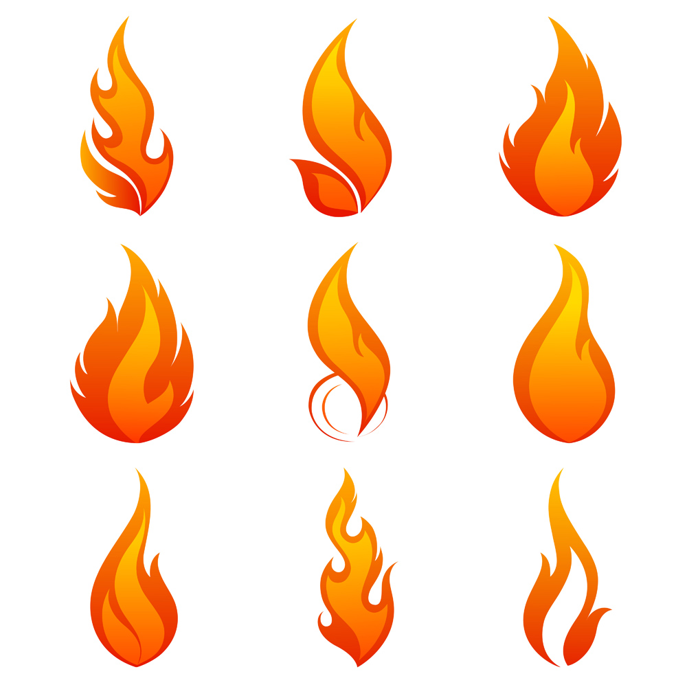 1000x1000 Flames Clipart Candle Flame