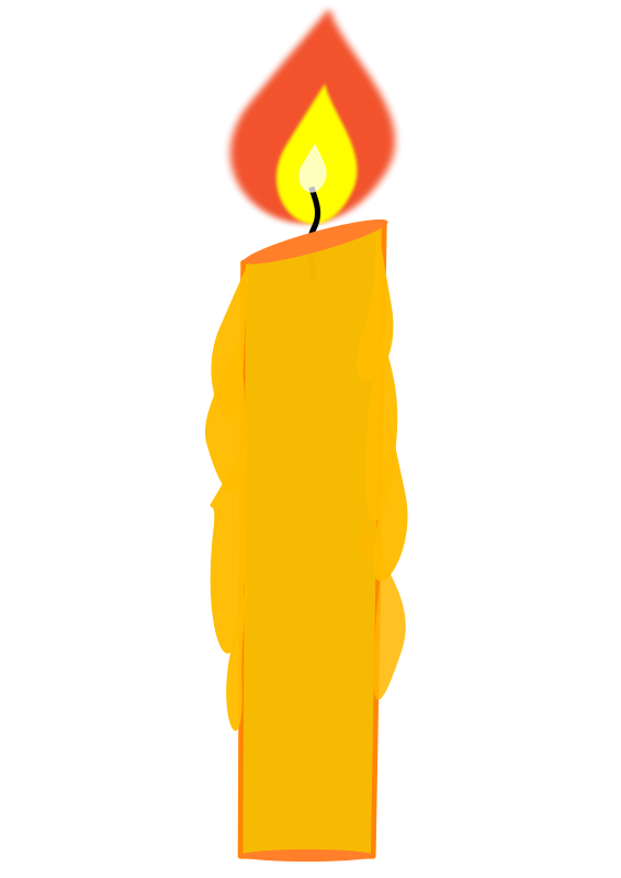 566x800 Melting Candle Clipart Yellow Object