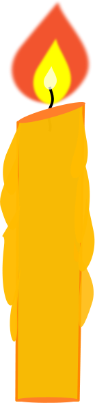 139x588 Free Colored Candle Clipart