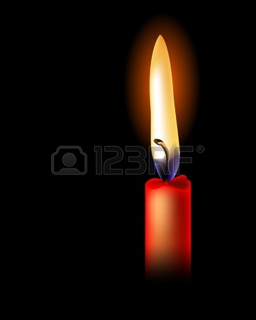 361x450 Candles Flame Fire Light Isolated On Background Royalty Free