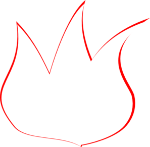 297x291 Flame Outline Clip Art