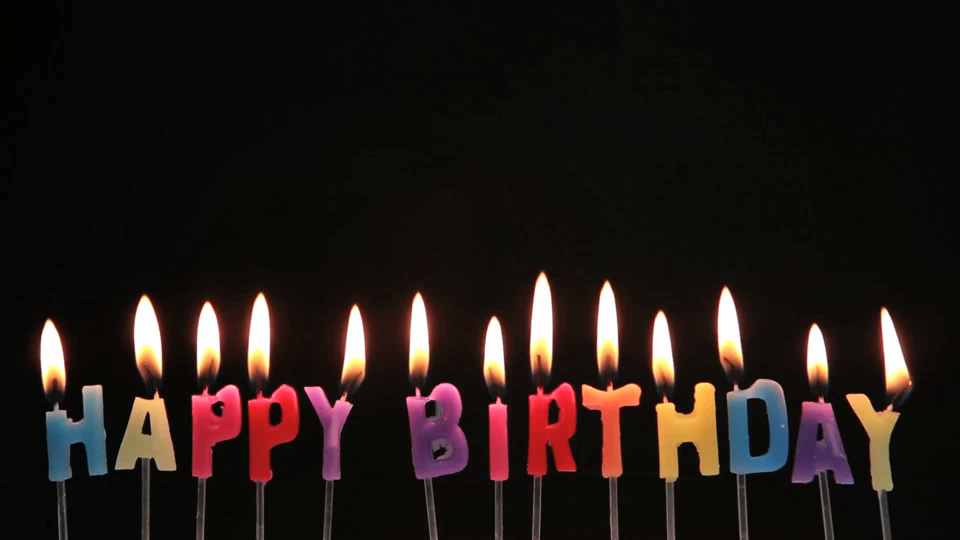 1920x1080 Flickering Birthday Candle Clipart